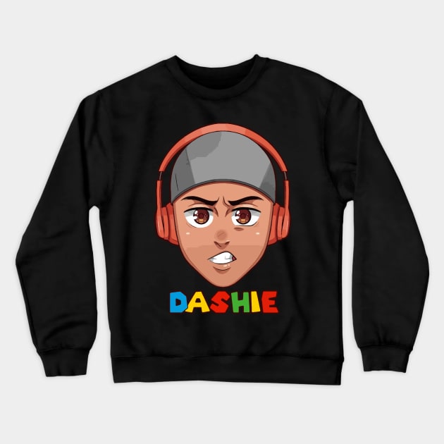 Dashiegames Crewneck Sweatshirt by Daniel Cantrell